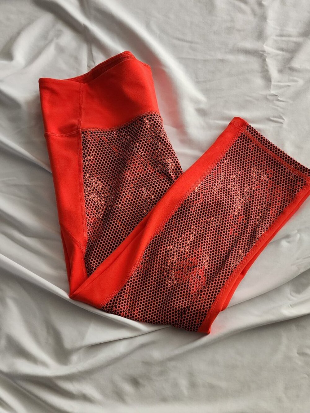 Under Armour Red/Orange Capri Leggings, XL